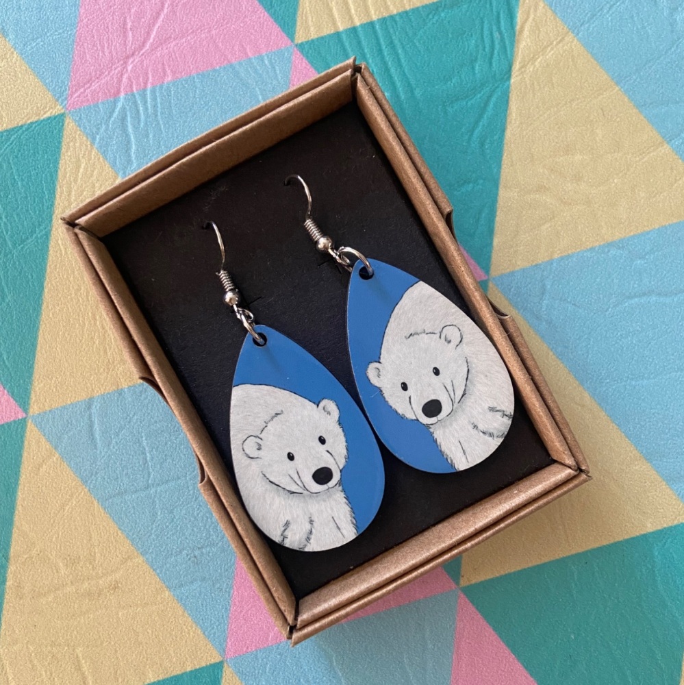 Polar Bear Earrings