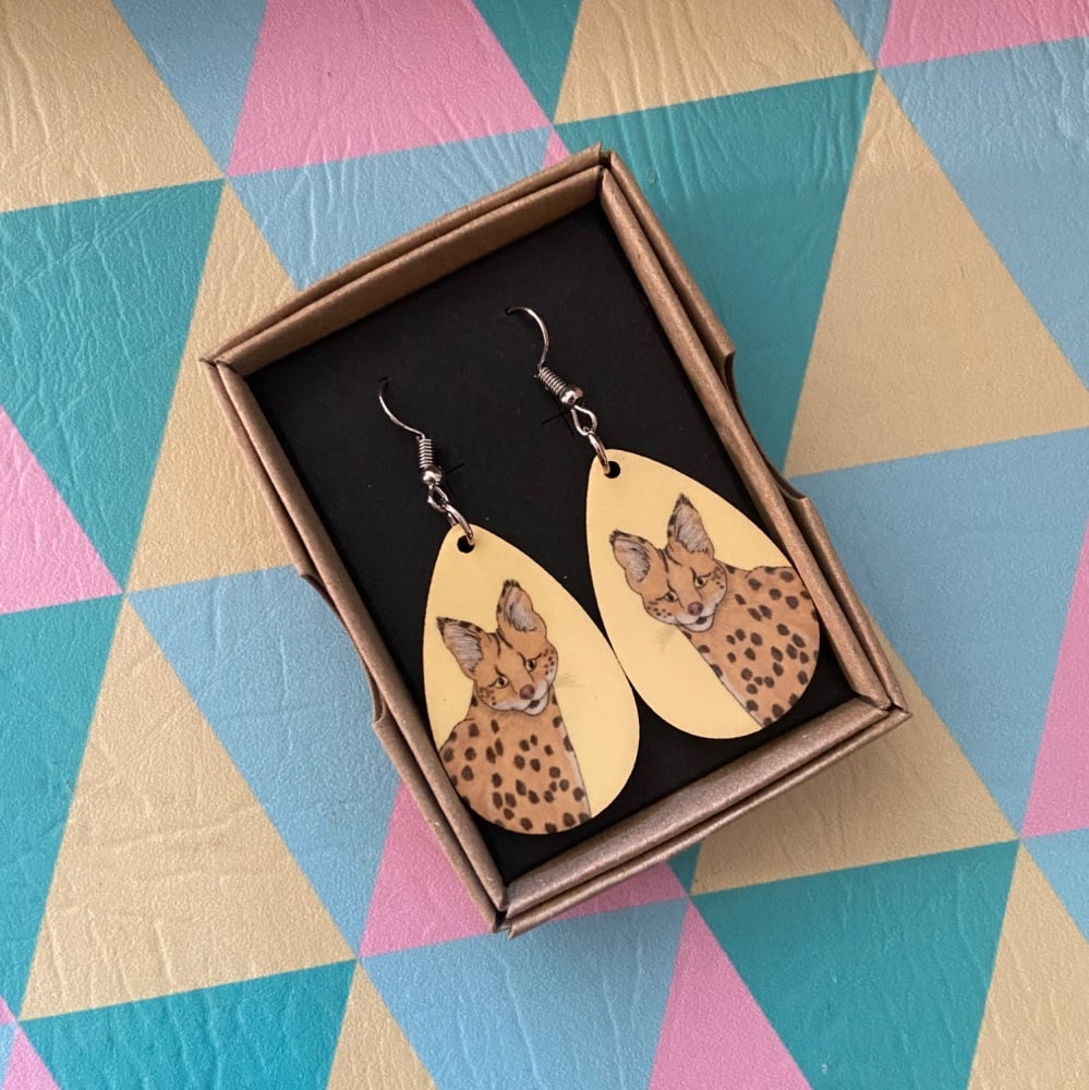 Serval Earrings - Yellow