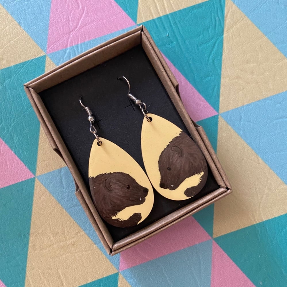 Wolverine Earrings - Yellow