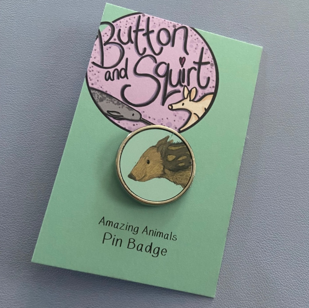 Baby Red River Hog Pin Badge