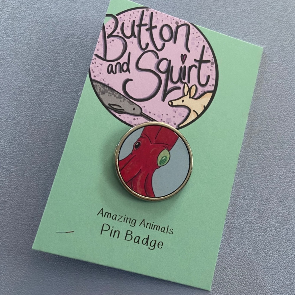 Cockeyed Squid Pin Badge