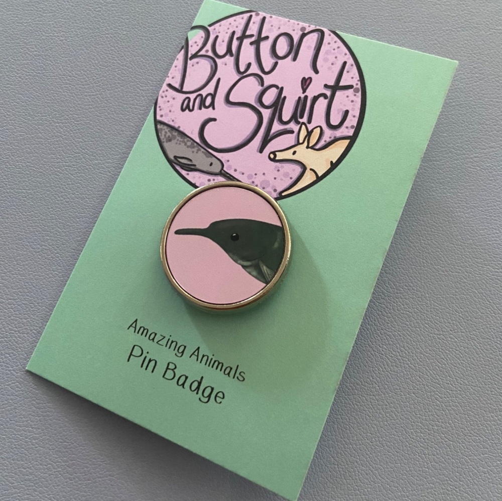 Elephant Nosed Fish Pin Badge