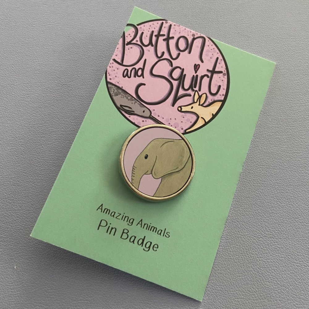 Elephant Pin Badge