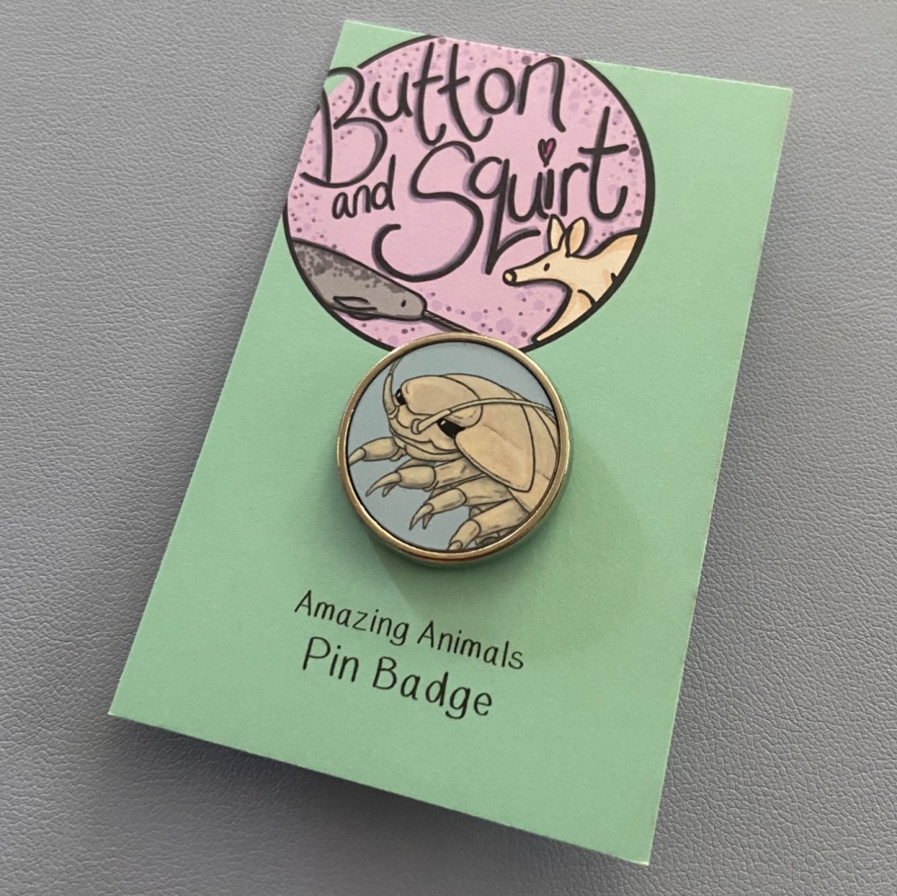 Giant Isopod Pin Badge