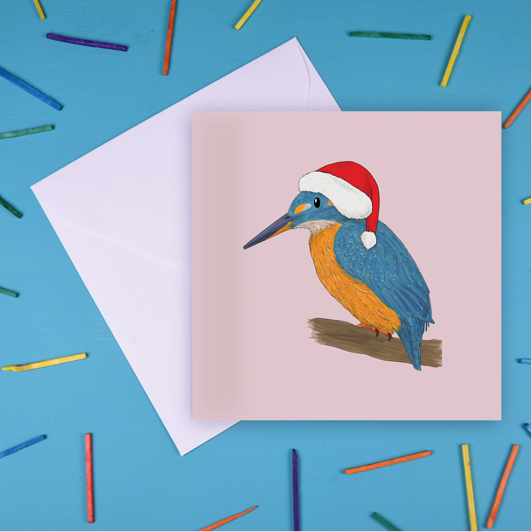 Kingfisher Christmas Card