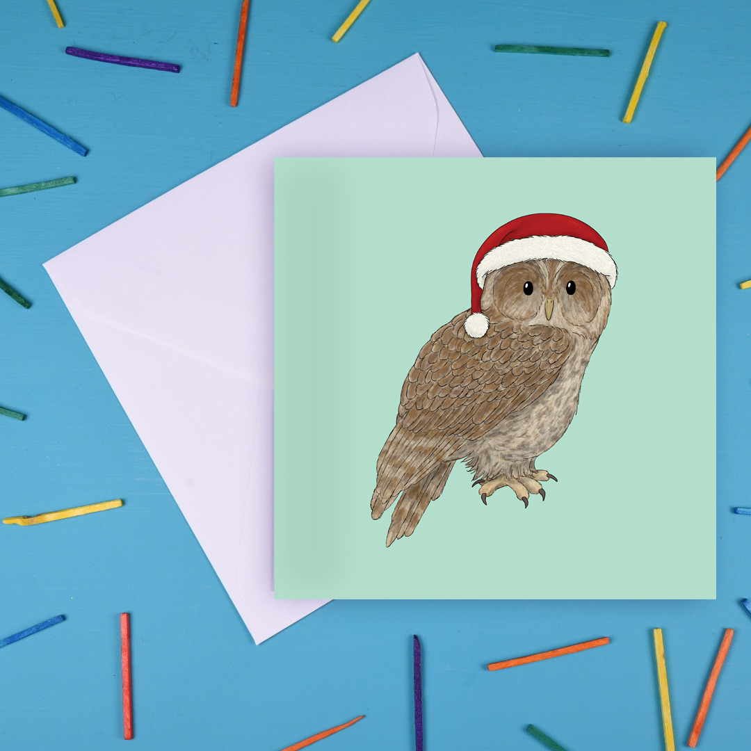 Tawny Owl Christmas Card