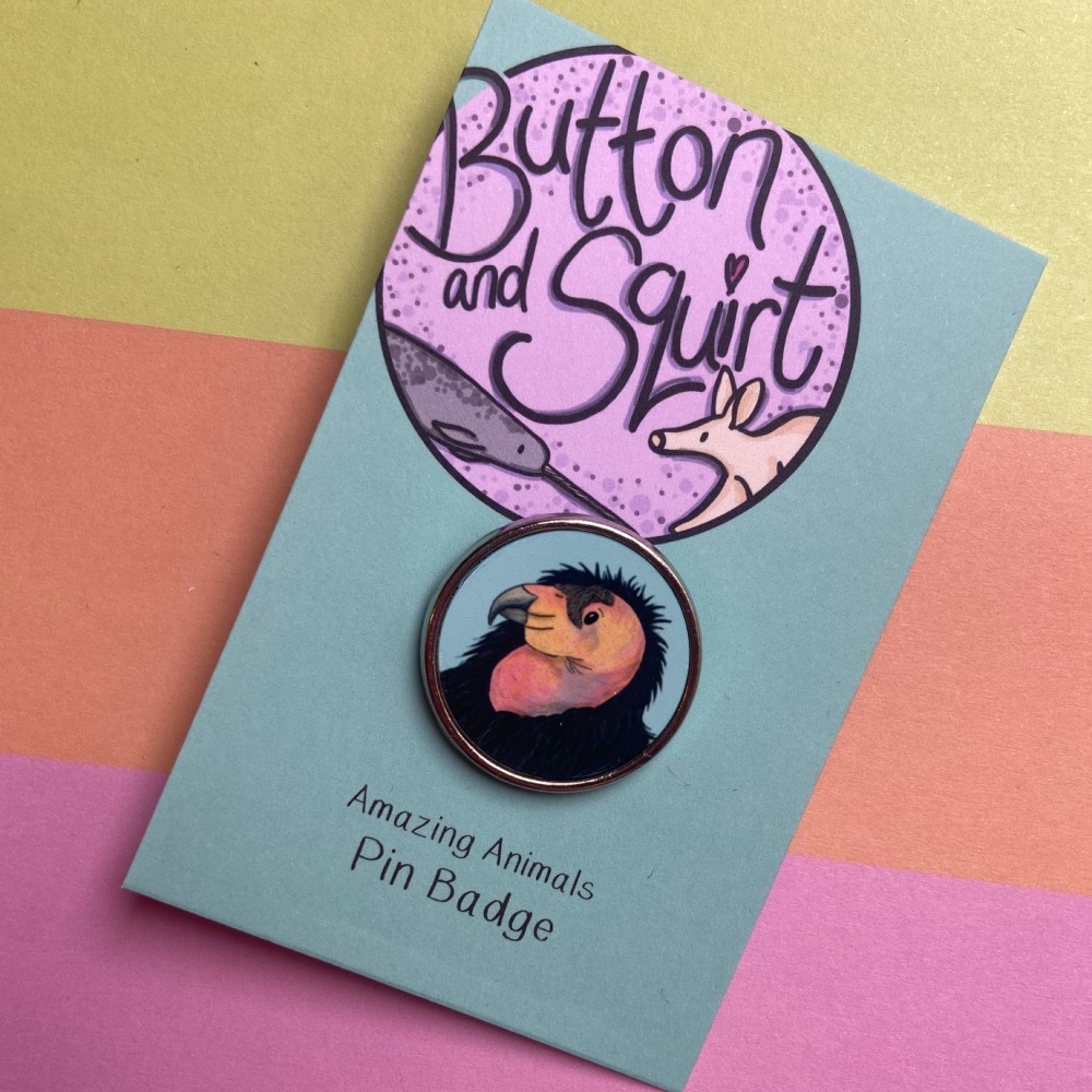 Californian Condor Pin Badge