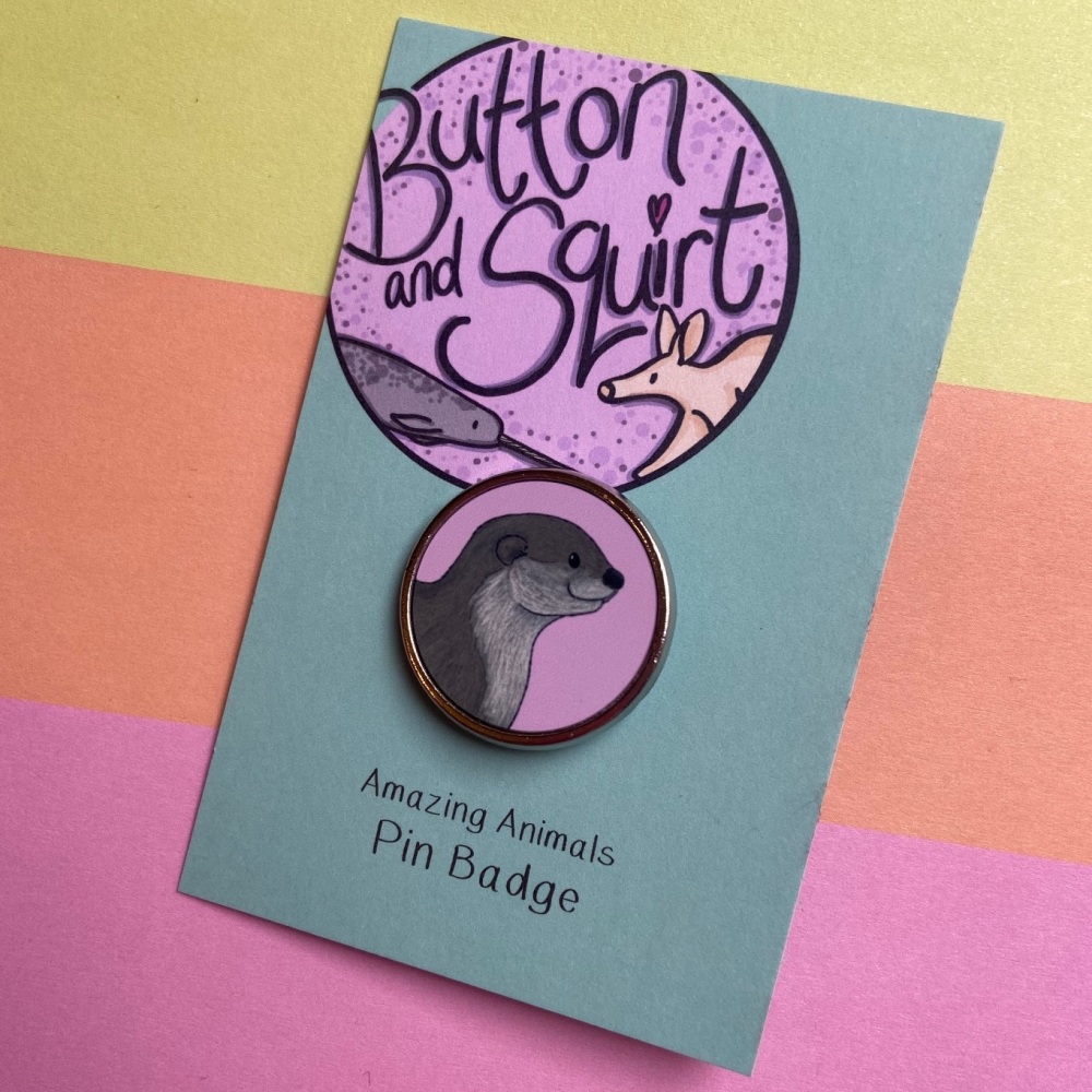 Otter Pin Badge