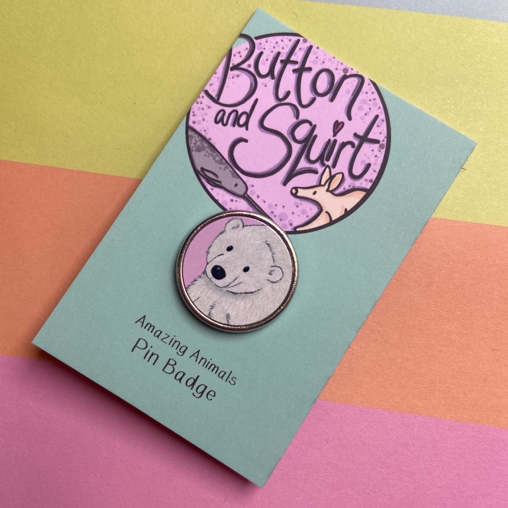 Polar Bear Pin Badge