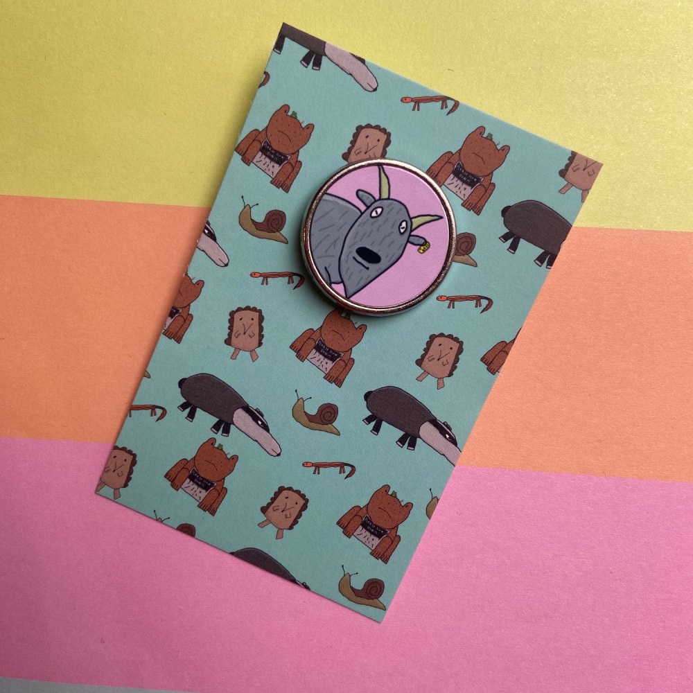 Dexter’s Goat Pin Badge