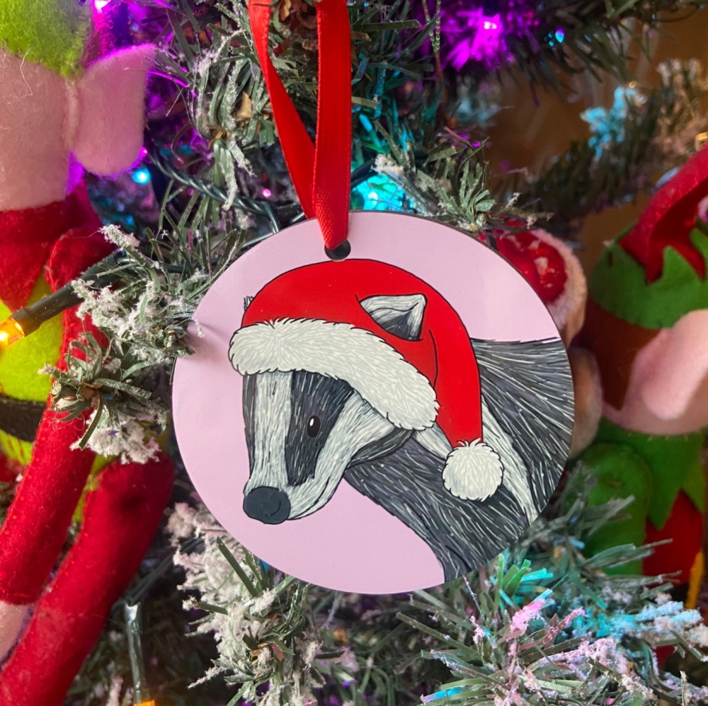 Badger Christmas Decoration