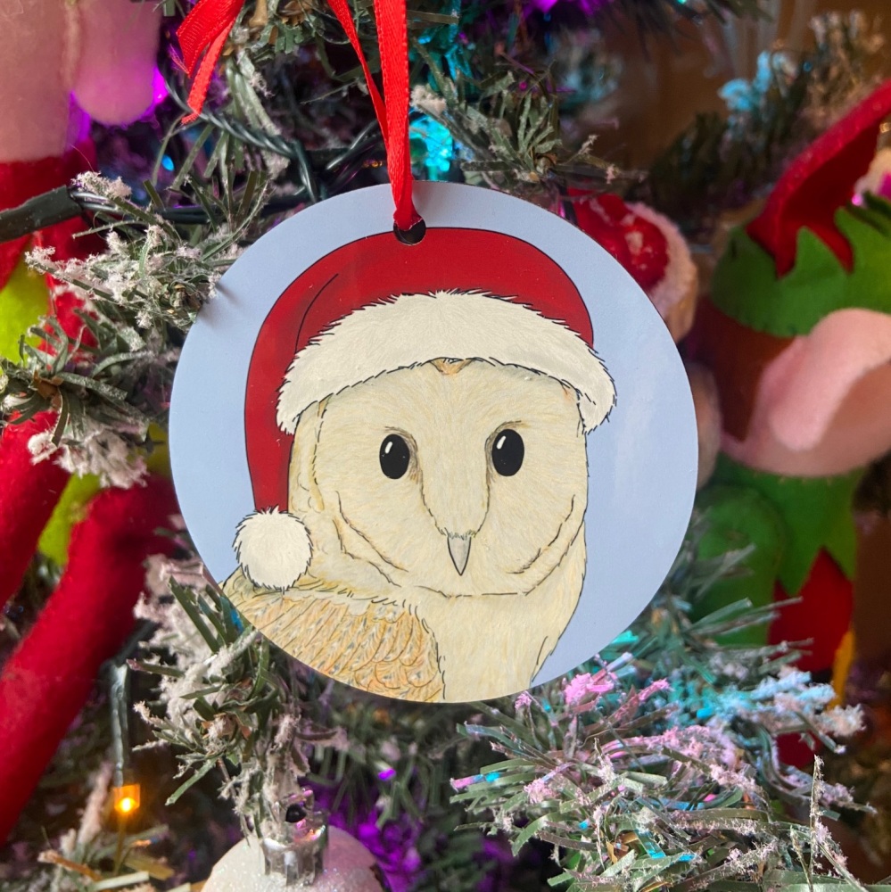 Barn Owl Christmas Decoration