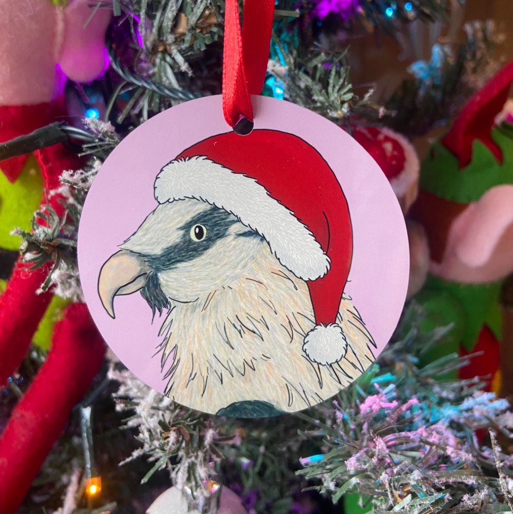Bearded Vulture Christmas Decoration
