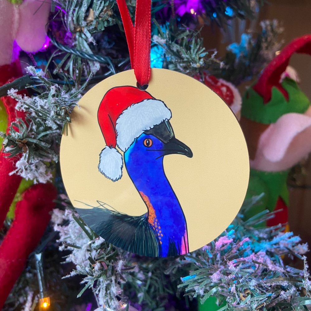 Cassowary Christmas Decoration