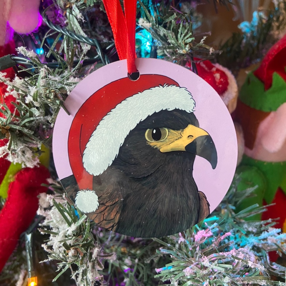 Harris Hawk Christmas Decoration