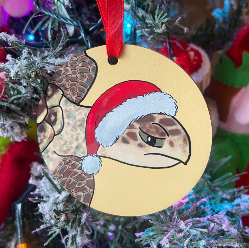 Hawksbill Turtle Christmas Decoration
