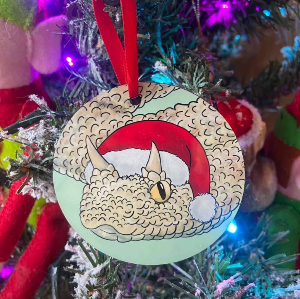 Horned Viper Christmas Decoration
