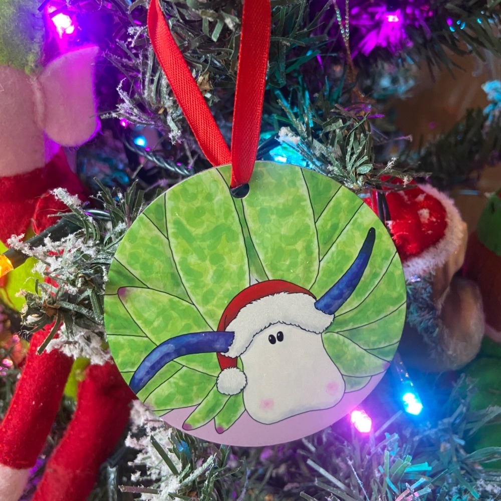 Leaf Sheep Christmas Decoration