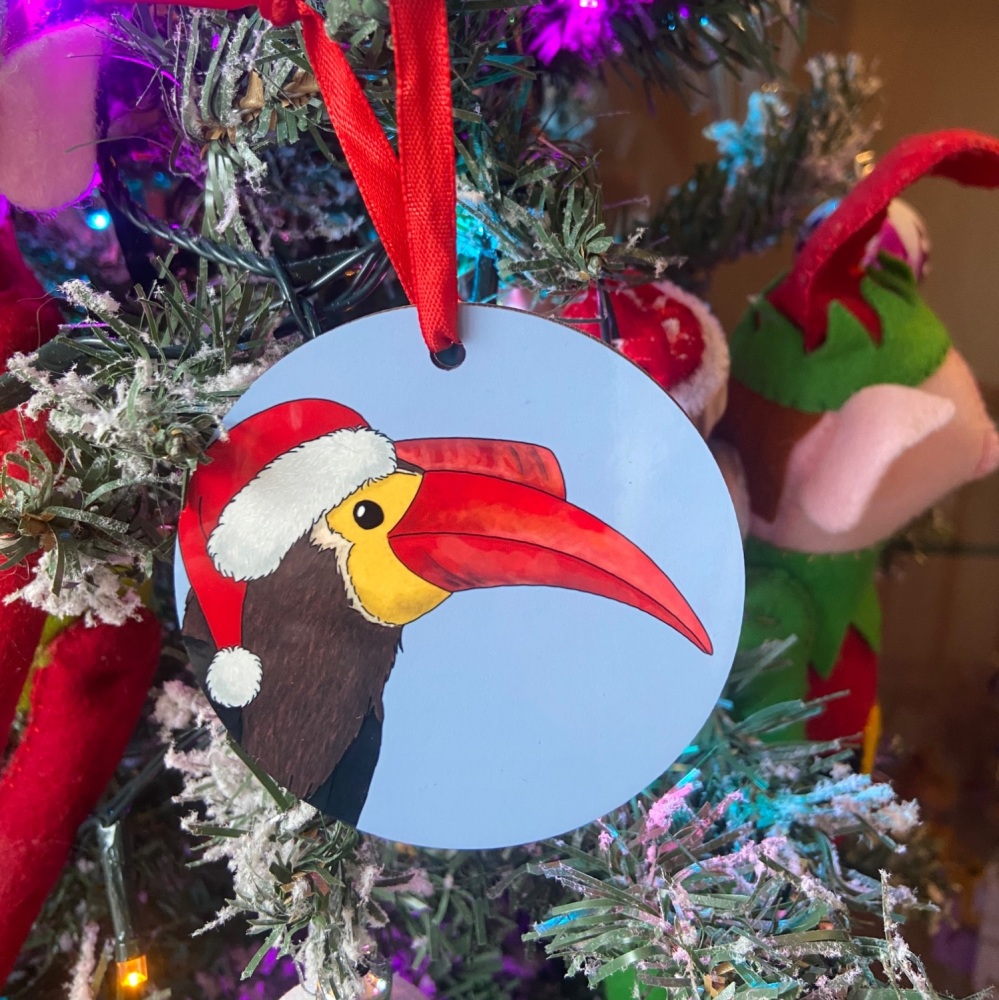 Waldens Hornbill Christmas Decoration