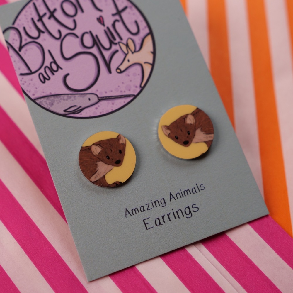 Pine Martin Stud Earrings
