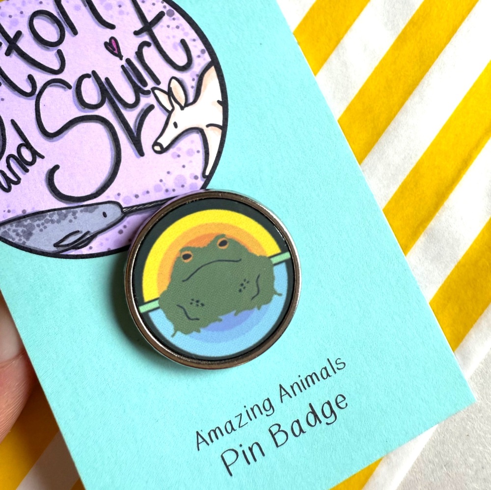 Toad Patrol Graphic Pin Badge