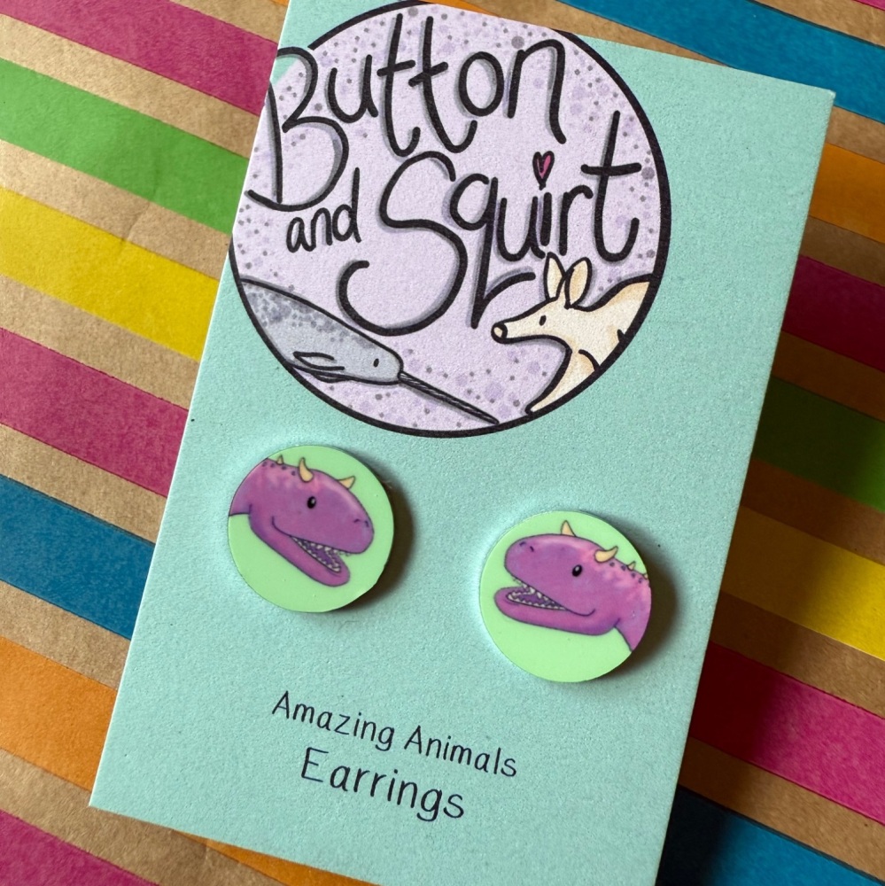 Carnotosaurus Stud Earrings
