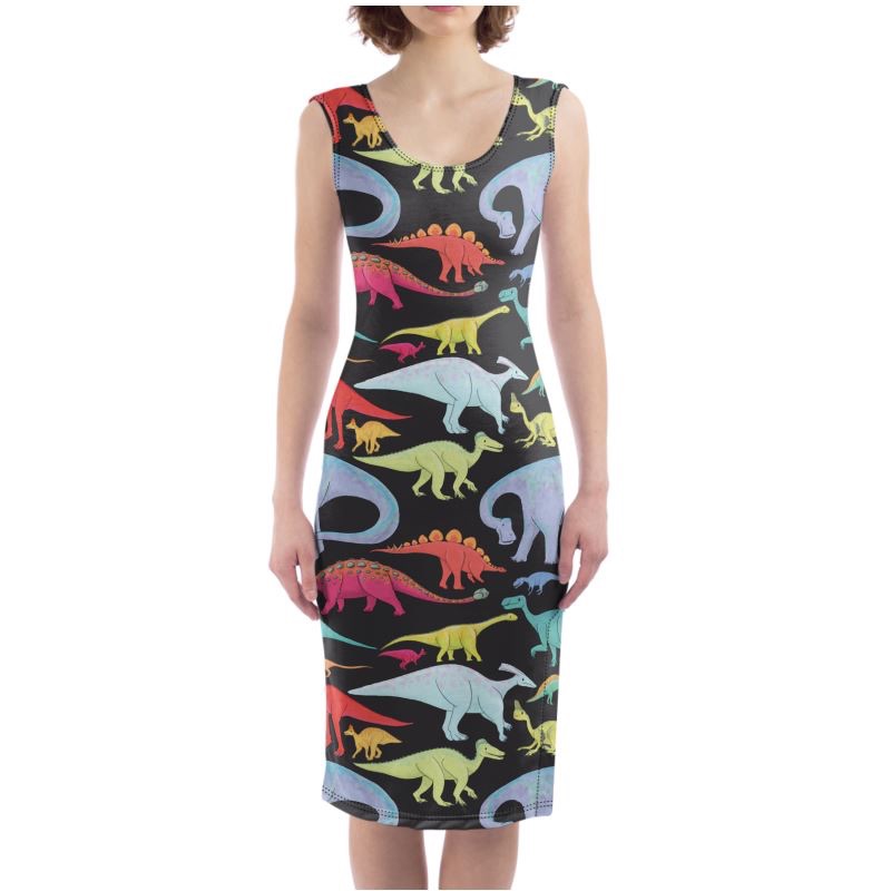 Rainbow Dinosaur Dress