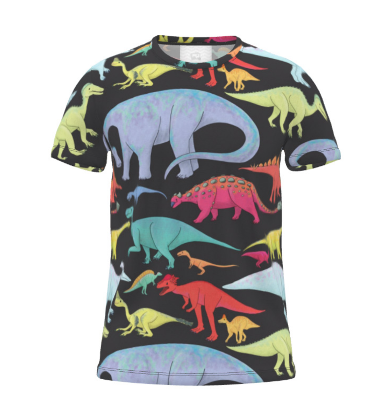 Rainbow Dinosaur Unisex Tee