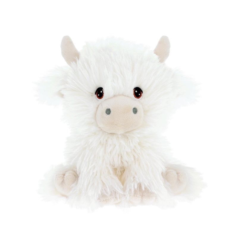 *New* Cream Shaggy Cow Eco Soft Toy