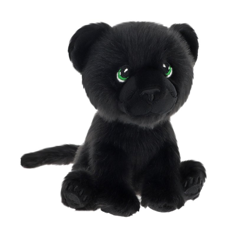 *New* Sitting Black Jungle Cat Eco Soft Toy