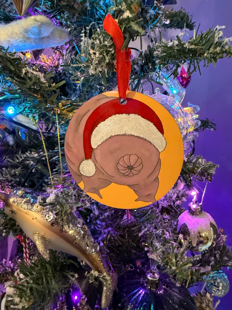 Tardigrade Christmas Decoration - Orange