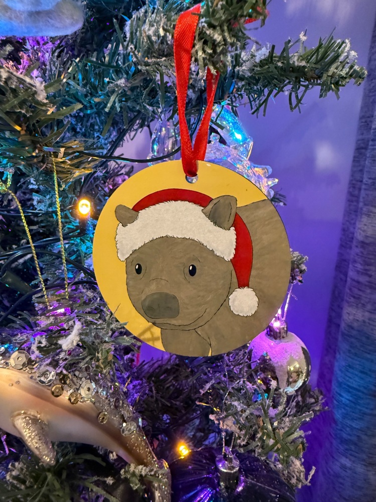 Wombat Christmas Decoration