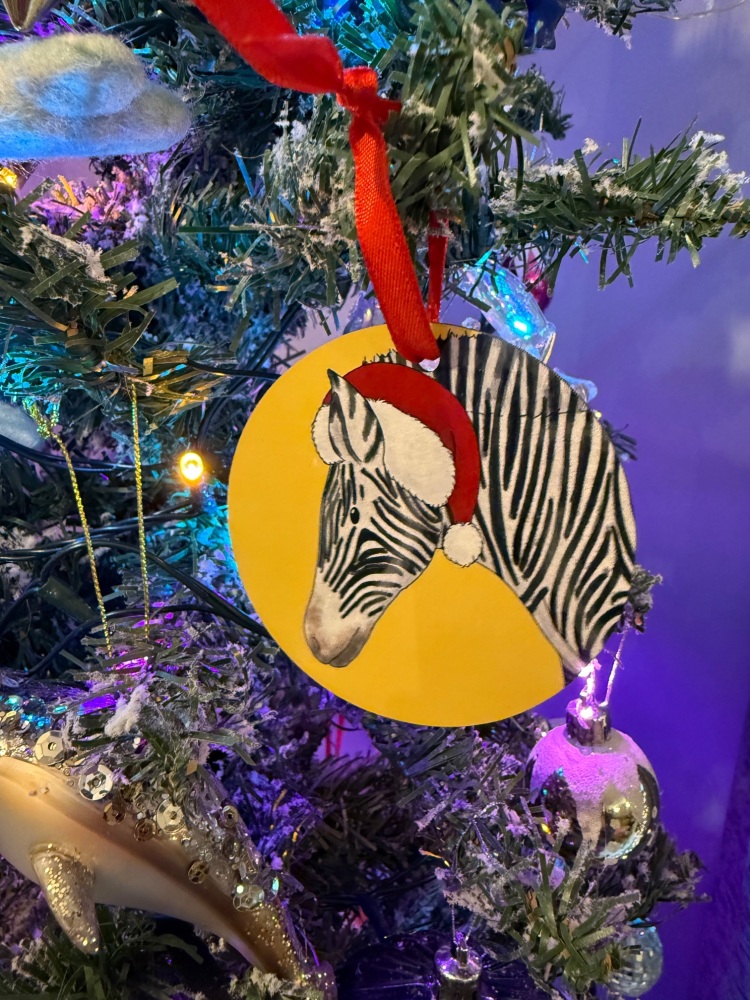 Zebra Christmas Decoration