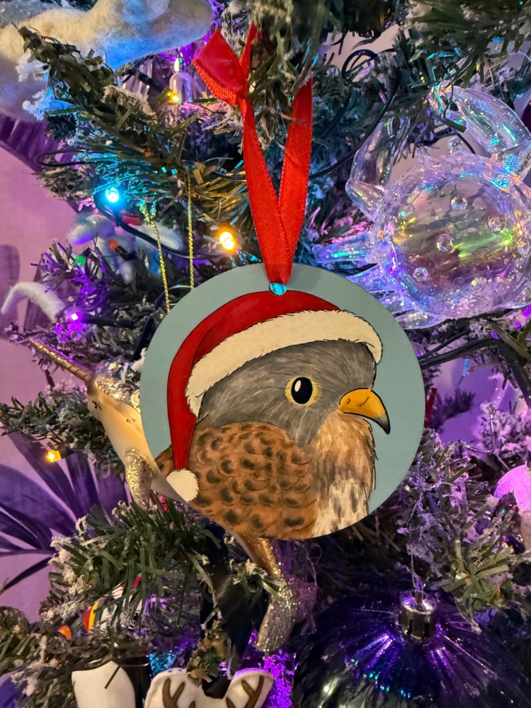 Kestrel Christmas Decoration