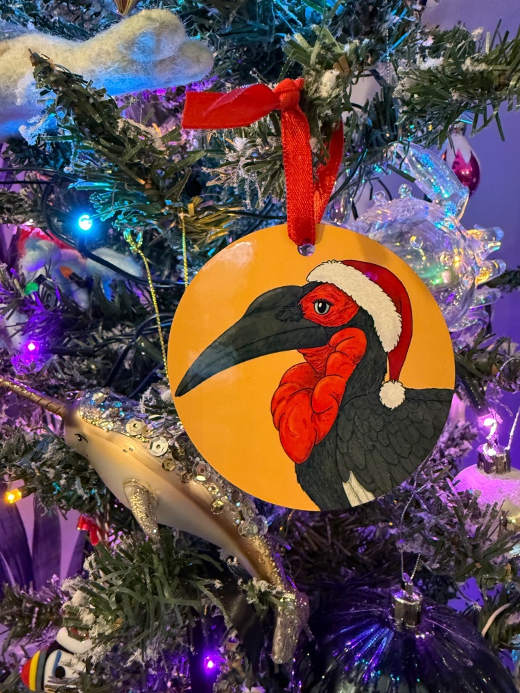 Southern Ground Hornbill Christmas Decoration