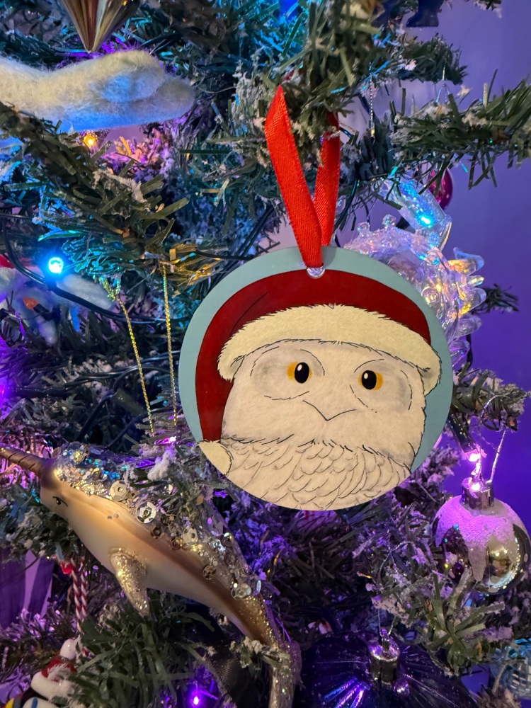 Snowy Owl Christmas Decoration