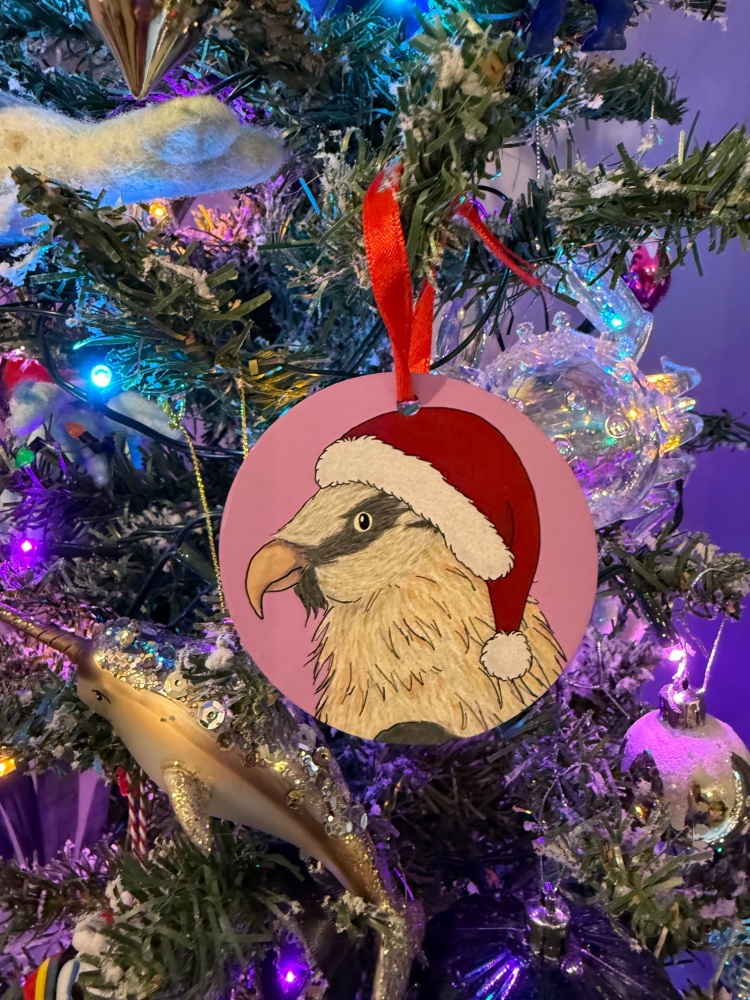 Bearded Vulture Christmas Decoration