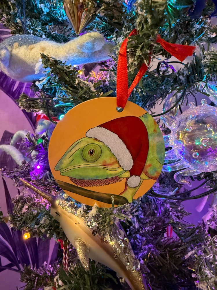 Chameleon Christmas Decoration
