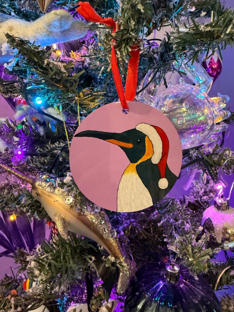 King Penguin Christmas Decoration