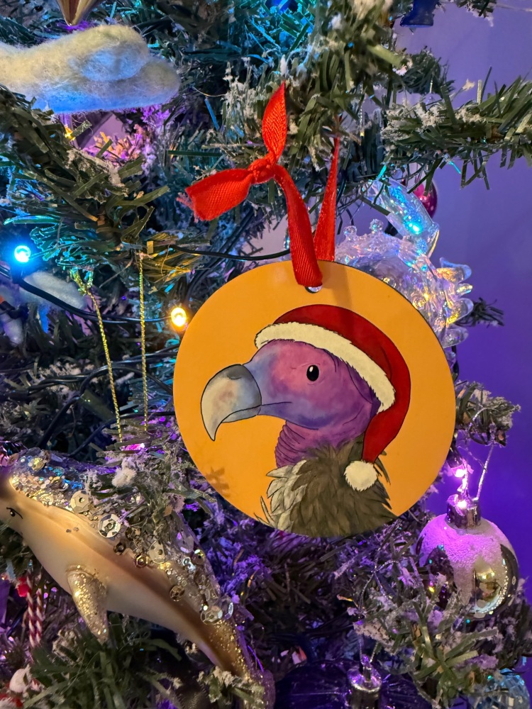 Lappett Faced Vulture Christmas Decoration