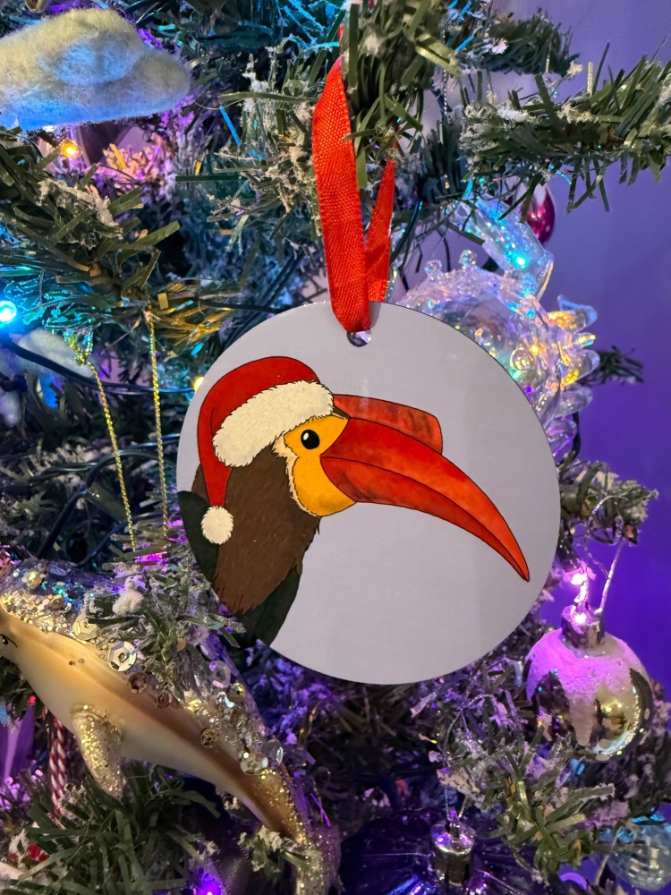 Waldens Hornbill Christmas Decoration