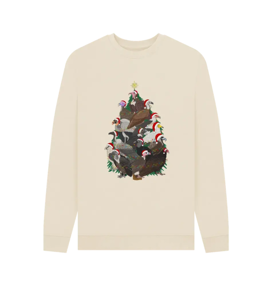 A Very Vulture Christmas - Unisex Sweatshirt - Cream Large