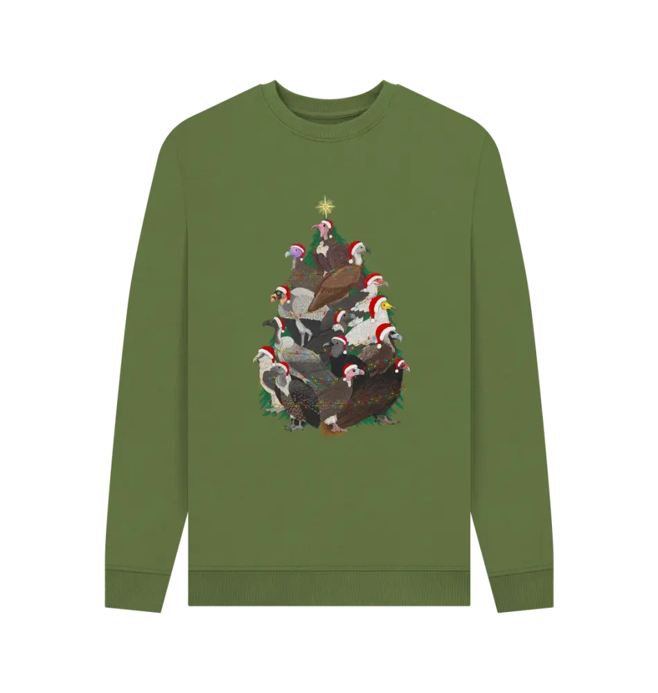 A Very Vulture Christmas - Unisex Sweatshirt - Green Large