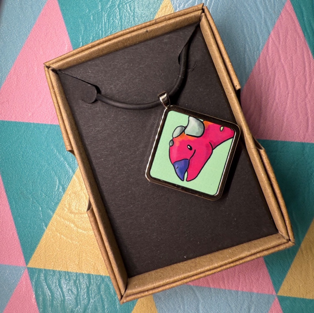 Ankylosaurus Necklace - Turquoise