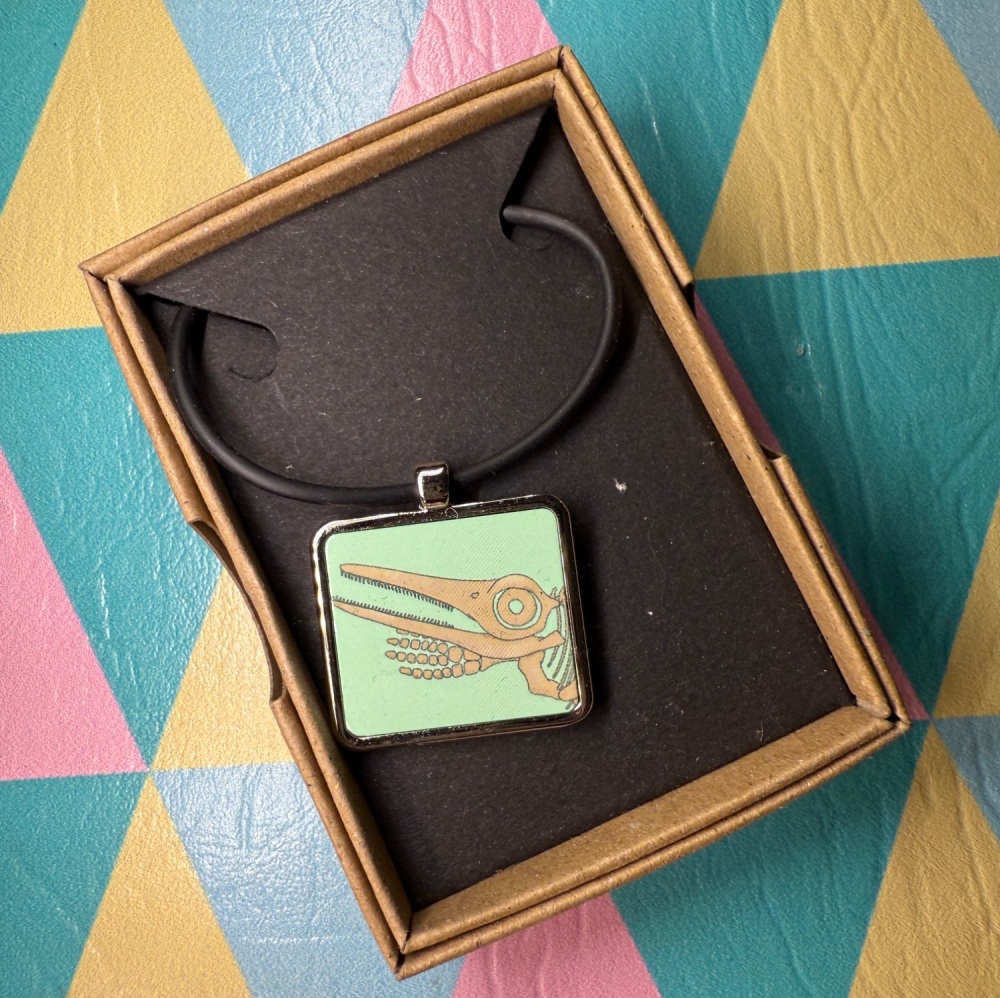 Ichthyosaur Necklace - Turquoise