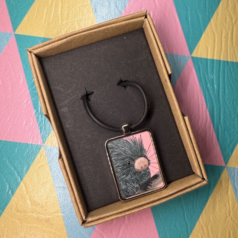 Prehensile Tailed Porcupine Necklace - Pink