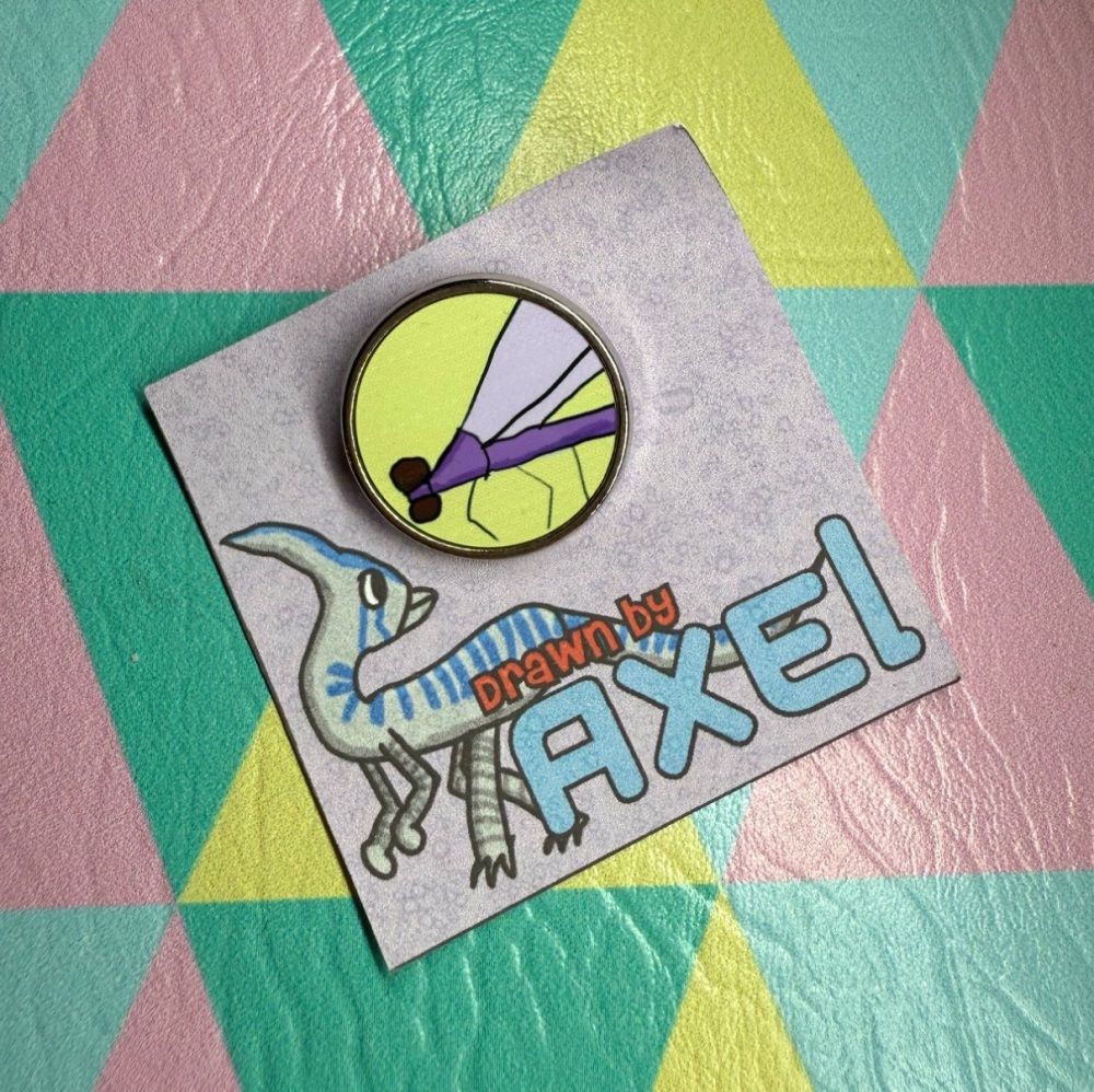 Drawn by Axel - Dragonfly Pin Badge