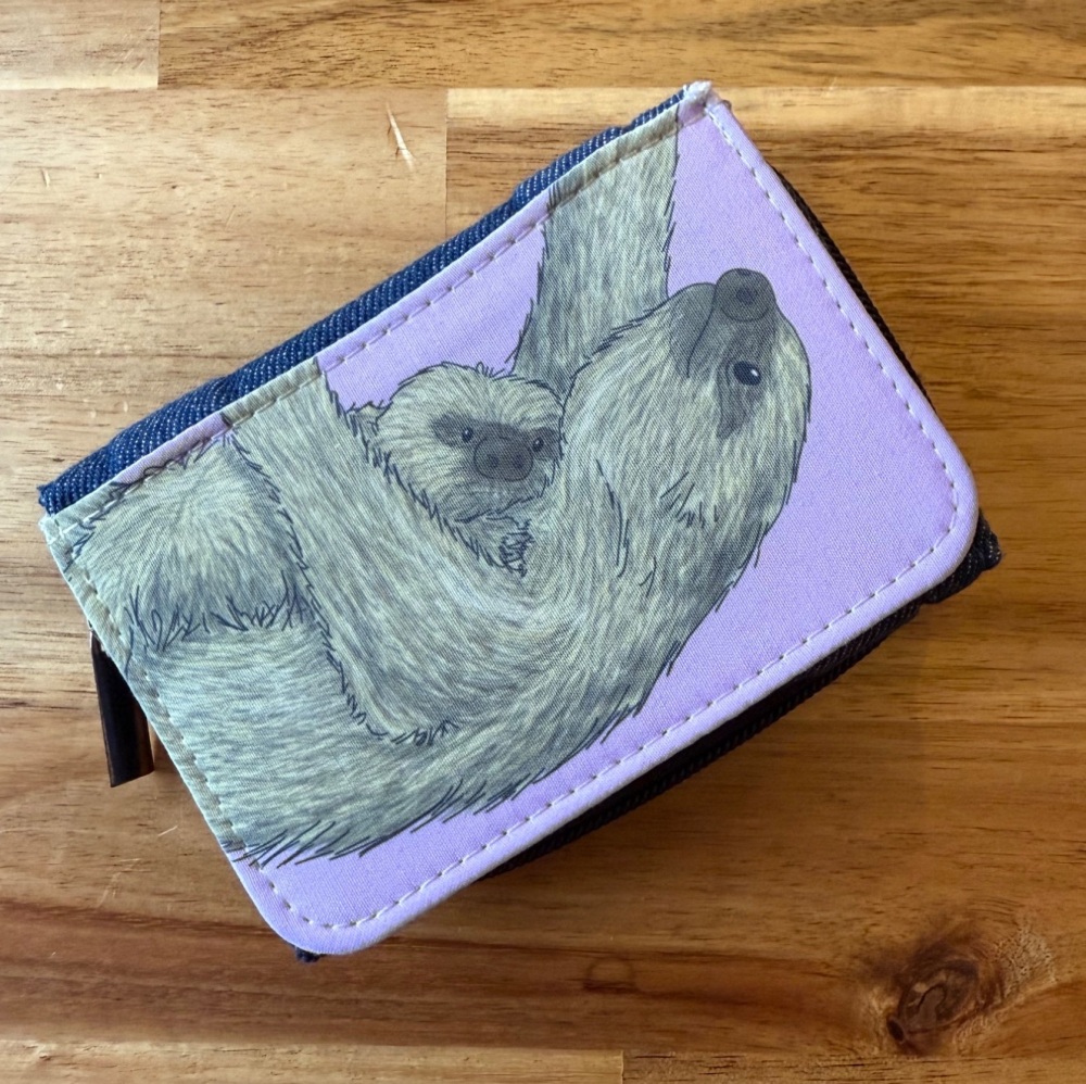 Linnes Sloth Denim Purse