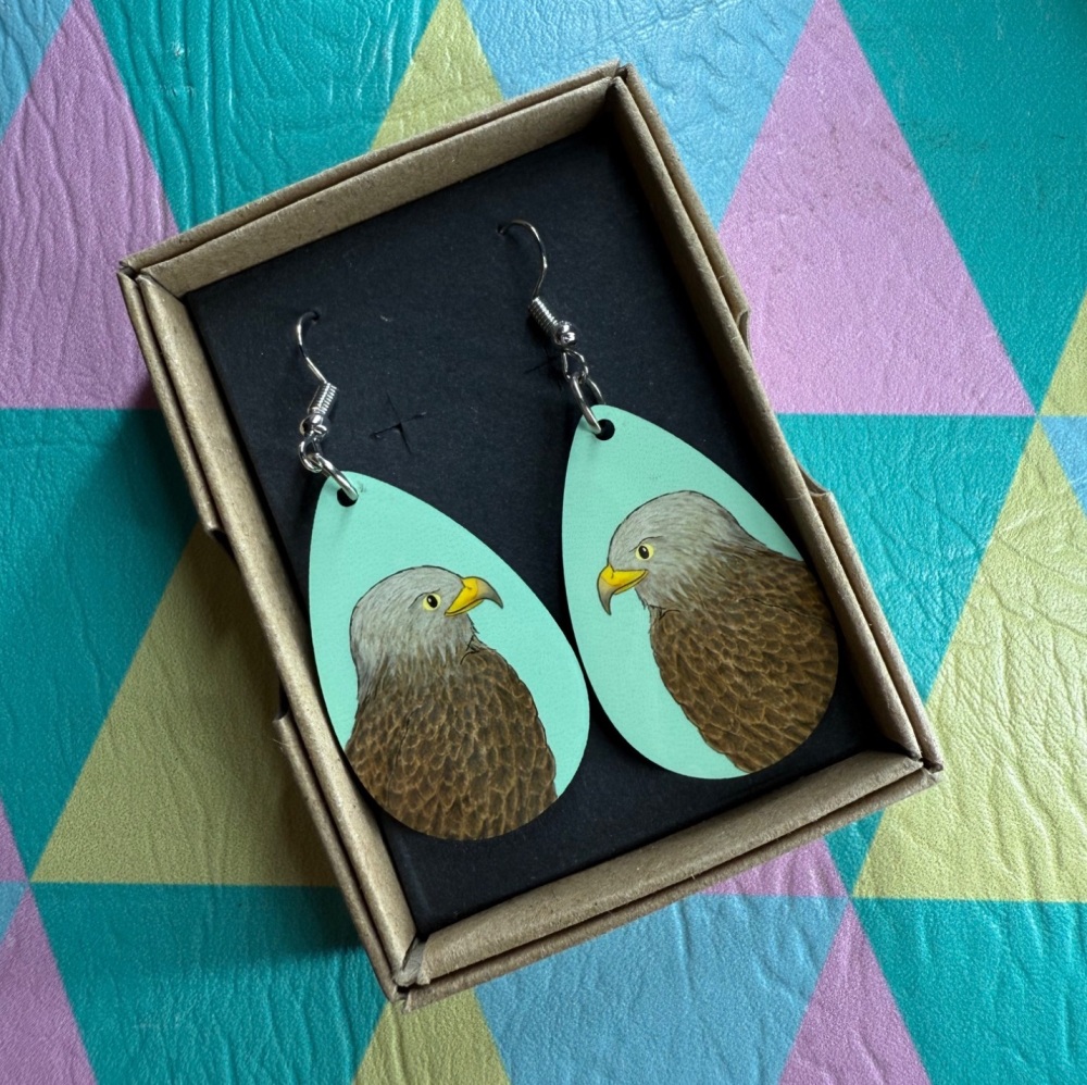 Red Kite Earrings - Turquoise