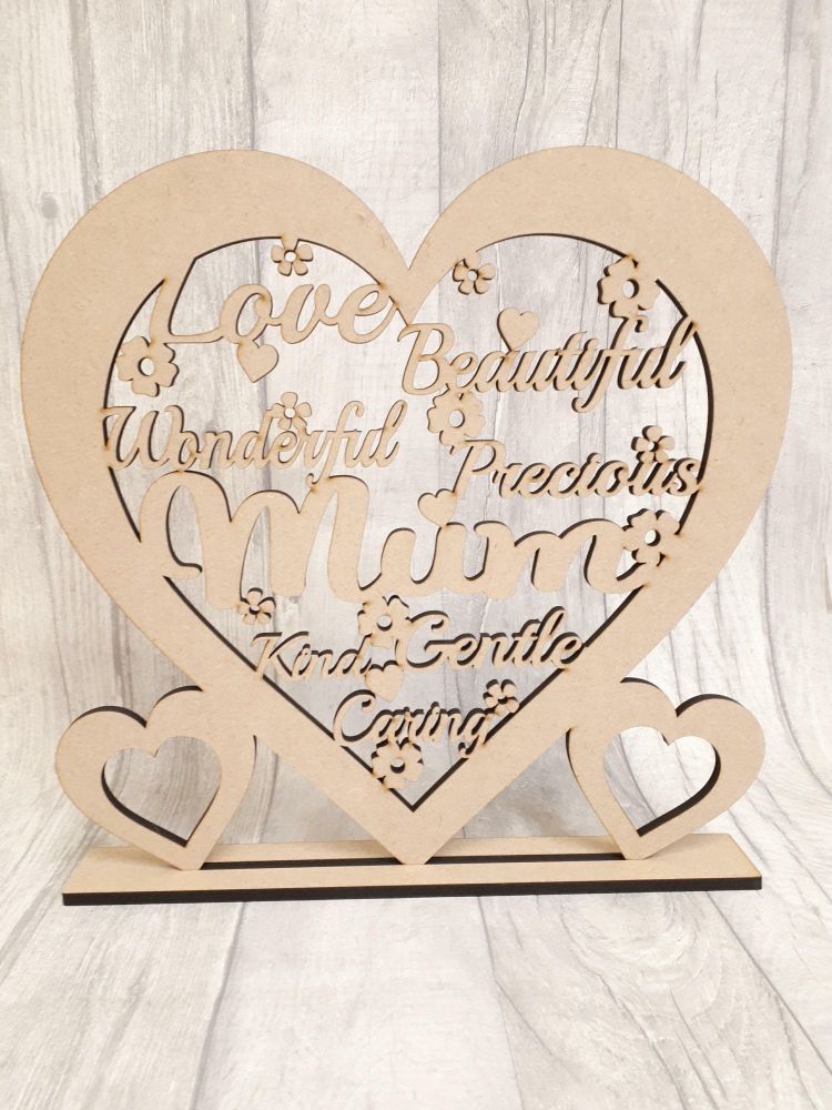 Mothers day heart plaque